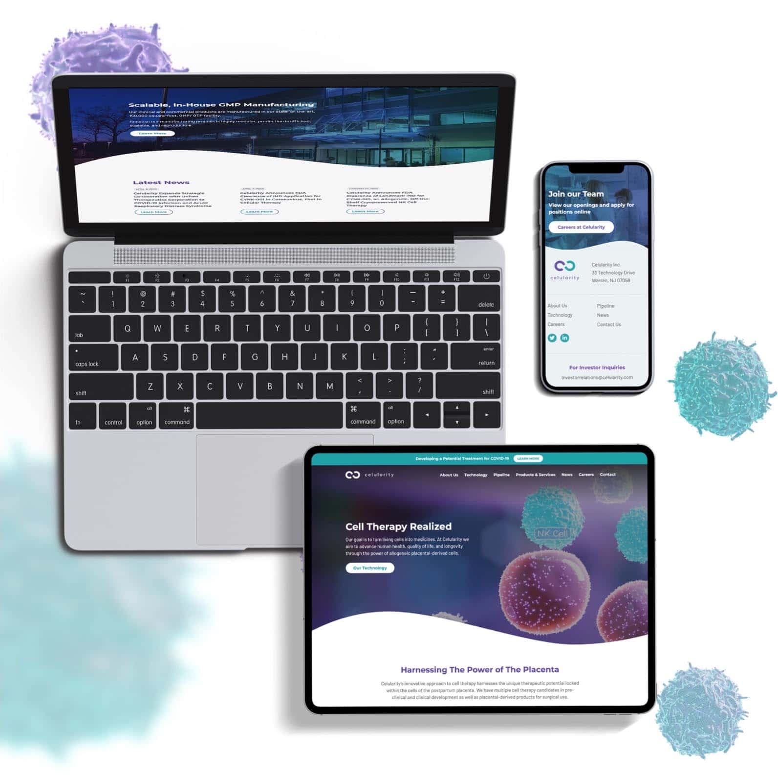 Life Science Marketing Website Design